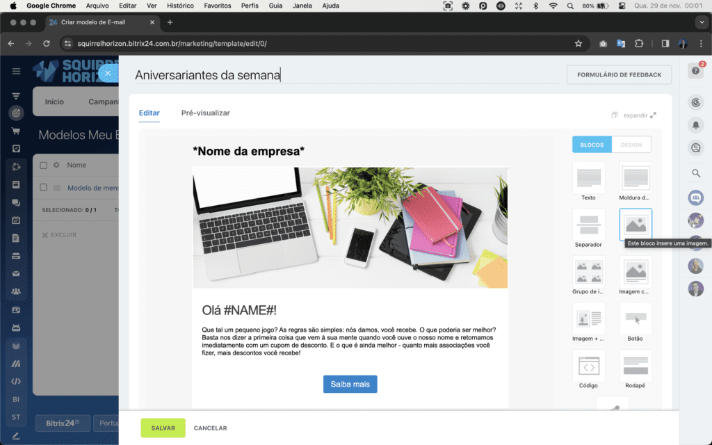 Atração de leads qualificados, Crescimento das vendas, Maximização dos resultados, Engajamento, Expansão de audiência, Conversão ampliada, Cross selling, Upselling e Fidelização dos clientes