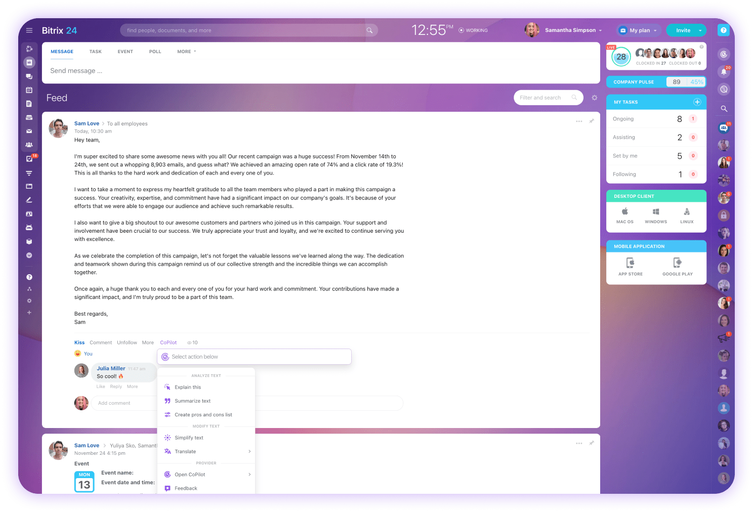 Projetada para ajudar você aumentar a sua produtividade e gerar ideias nas suas atividades do dia a dia.