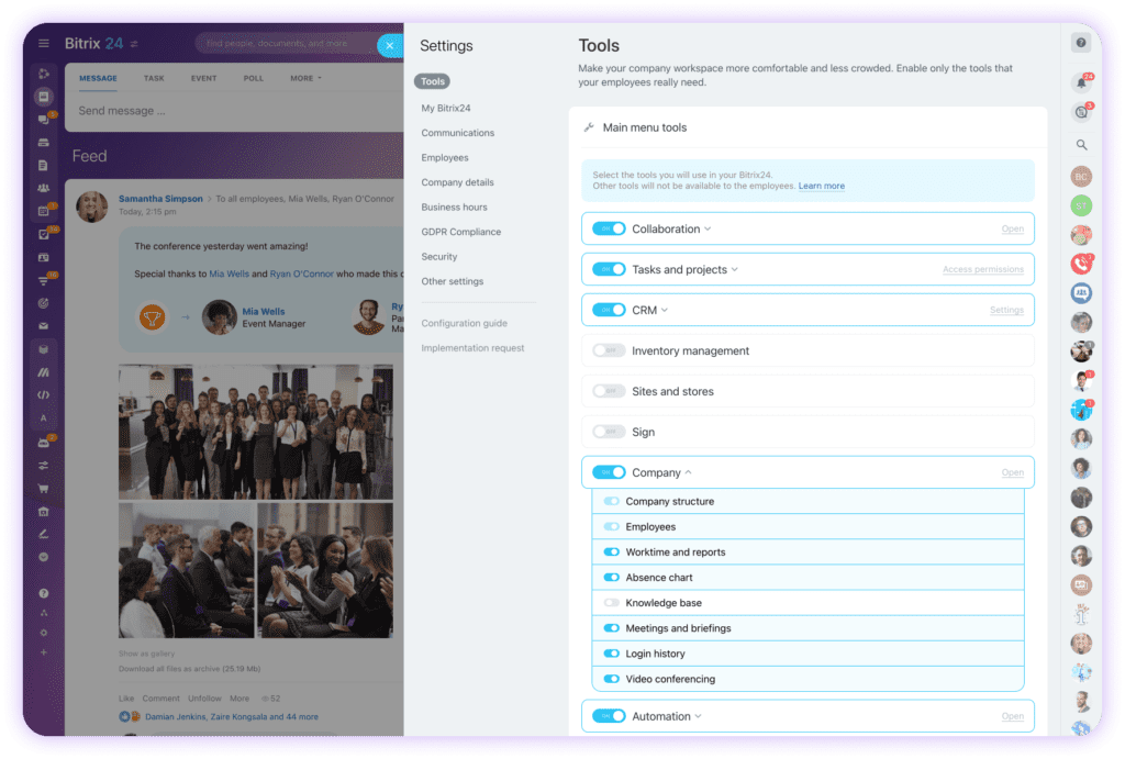 As configurações estão centralizadas em uma tela totalmente nova, tudo em um único local e muito mais intuitivo.